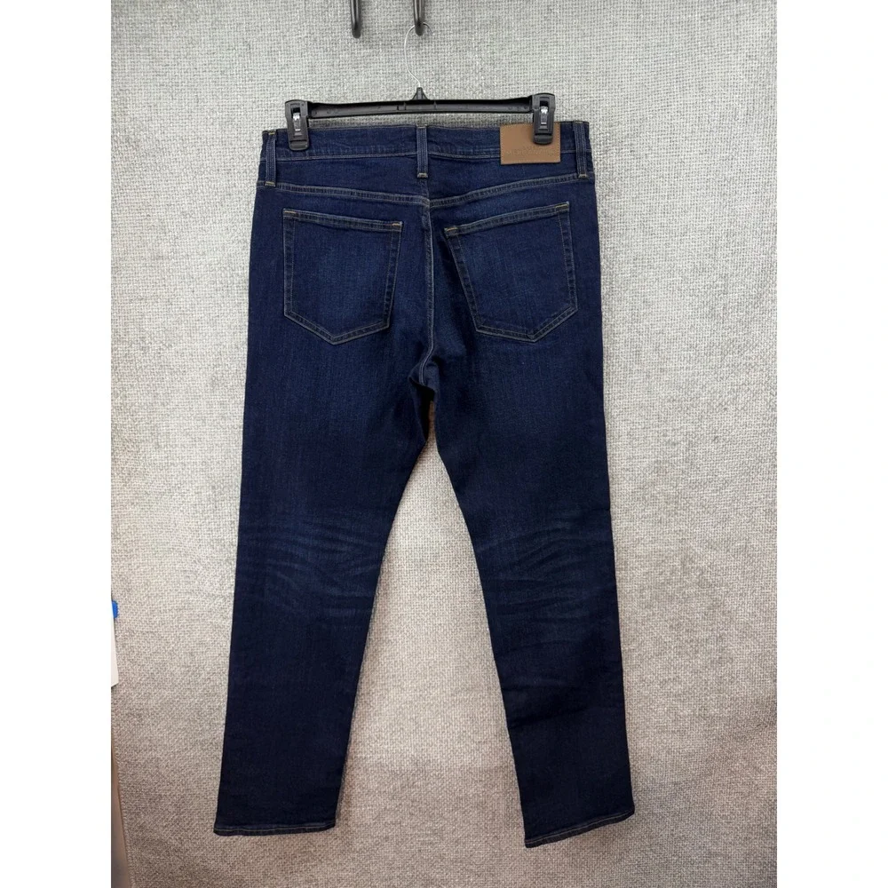 J.Crew Mercantile Jeans Mens 34x32 Fits (35x 31.75)Straight Flex Blue Dark New